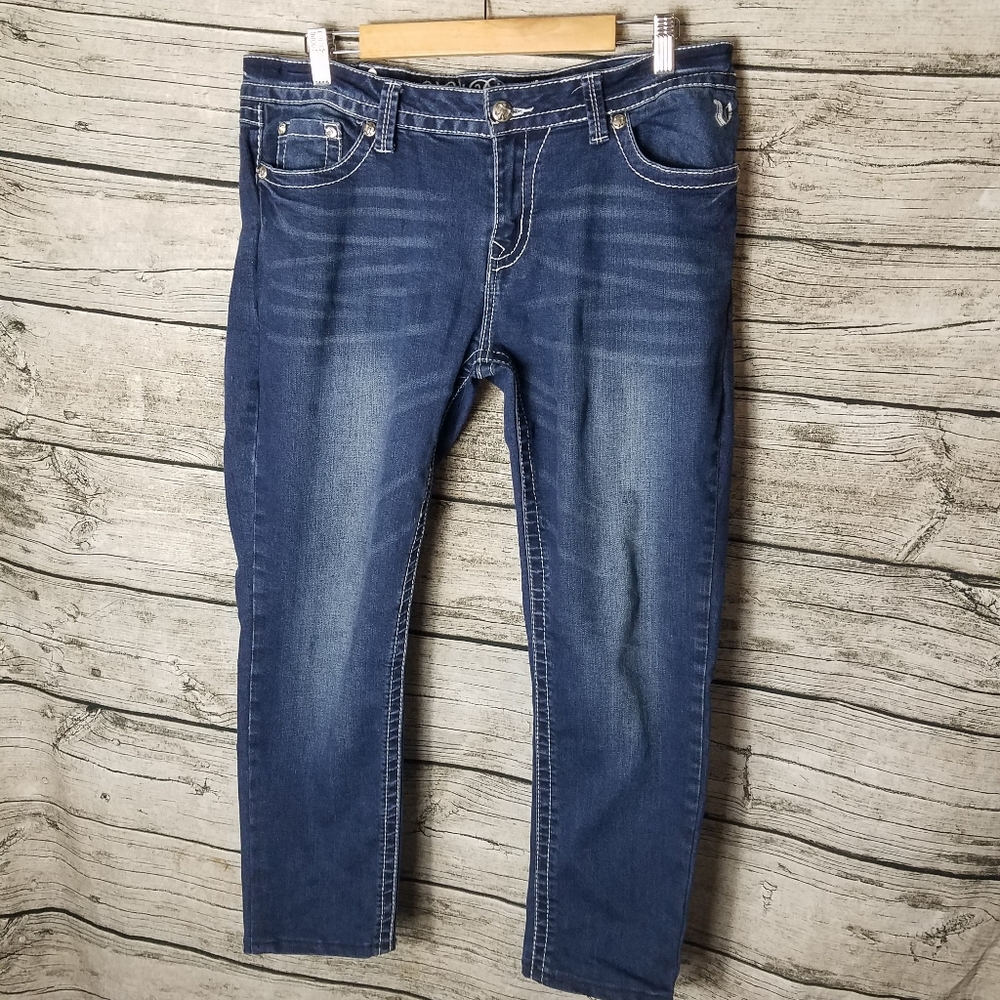 Vivi Diva Jeans Cropped Size 16/33.Waist approx:  18 inches Inseam approx: 24
